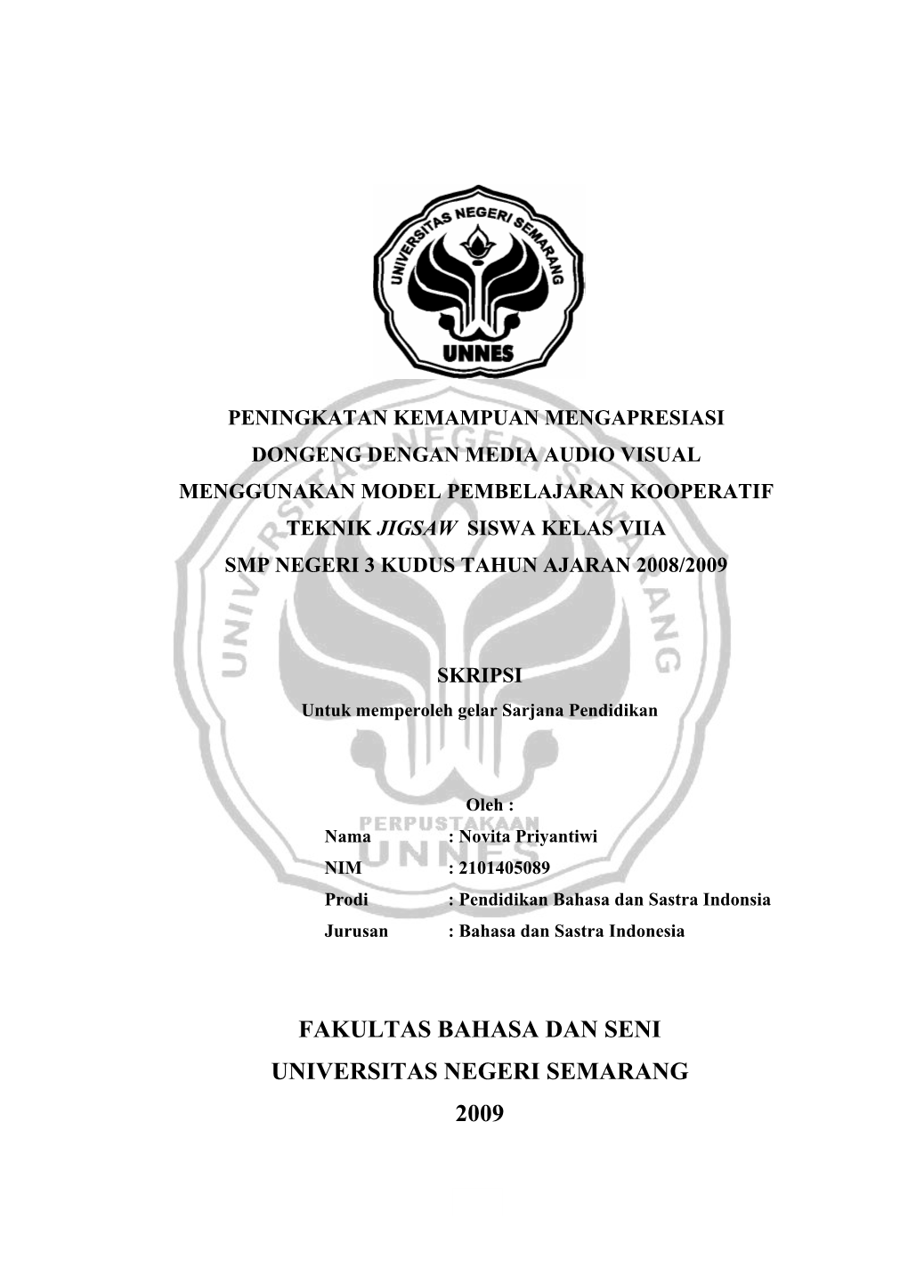 Peningkatan Kemampuan Mengapresiasi Dongeng Dengan Media Audio Visual Menggunakan Model Pembelajaran Kooperatif Teknik Jigsaw S