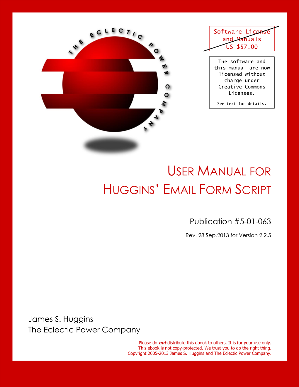 User Manual for Huggins’ Email Form Script