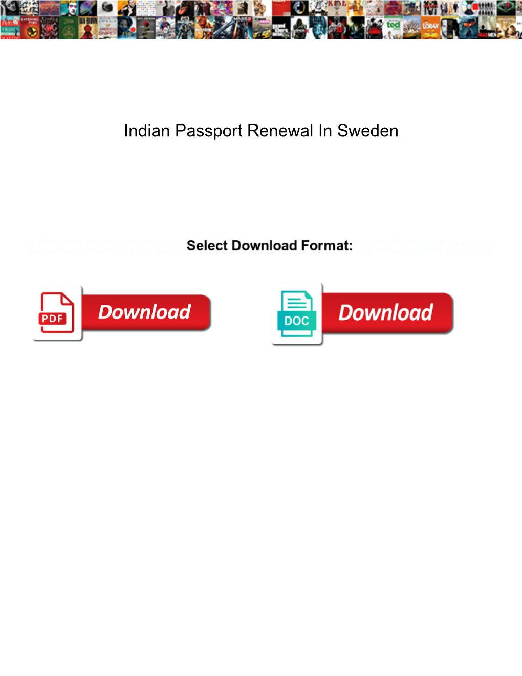 Indian Passport Renewal in Sweden