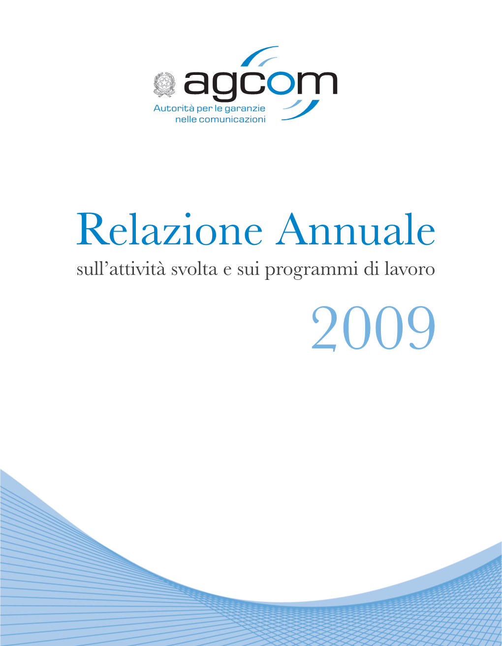 Pag01 10 Relazione 2009