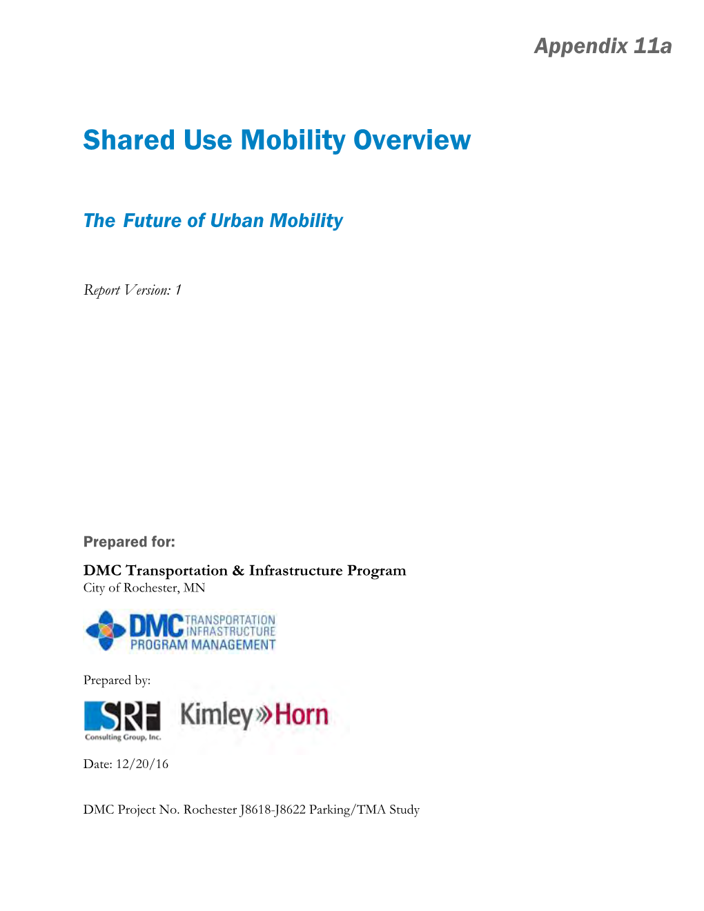 Shared Use Mobility Overview