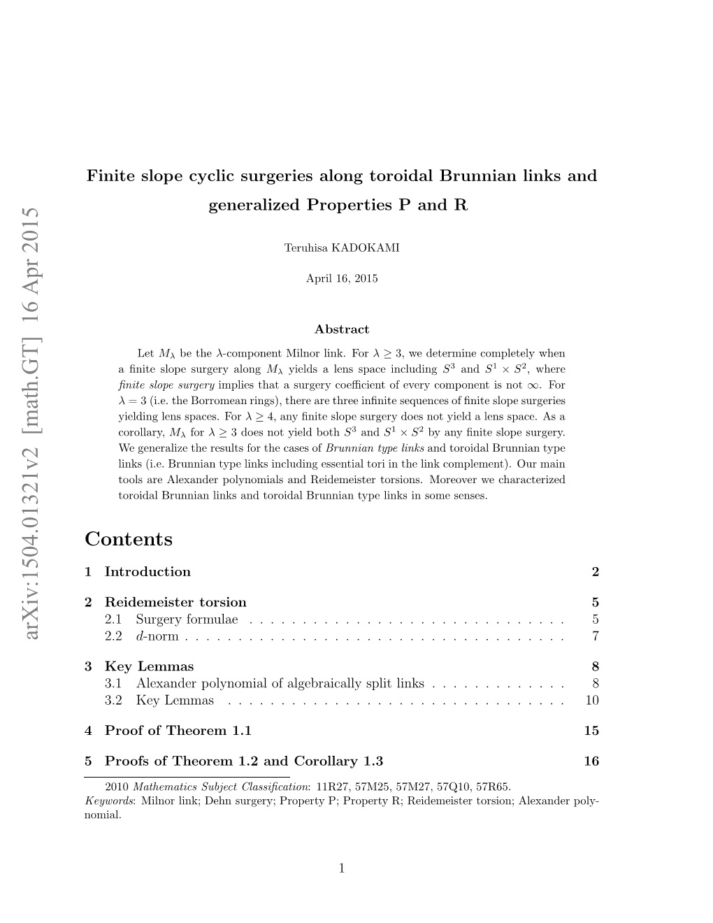 Finite Slope Cyclic Surgeries Along Toroidal Brunnian Links And