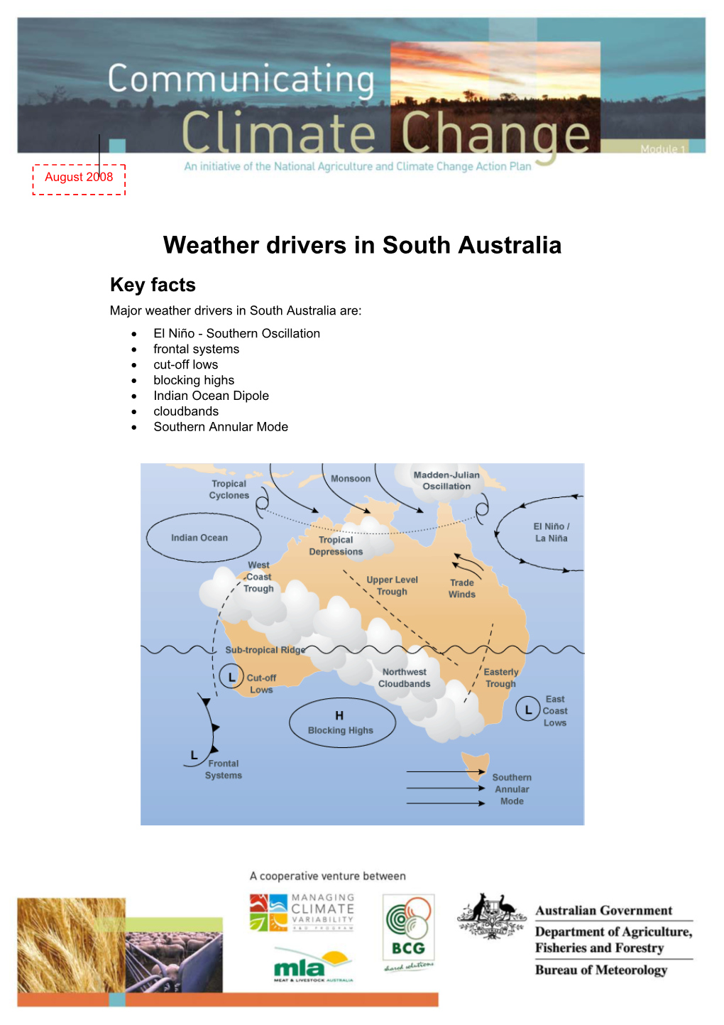 Weather Drivers in South Australia