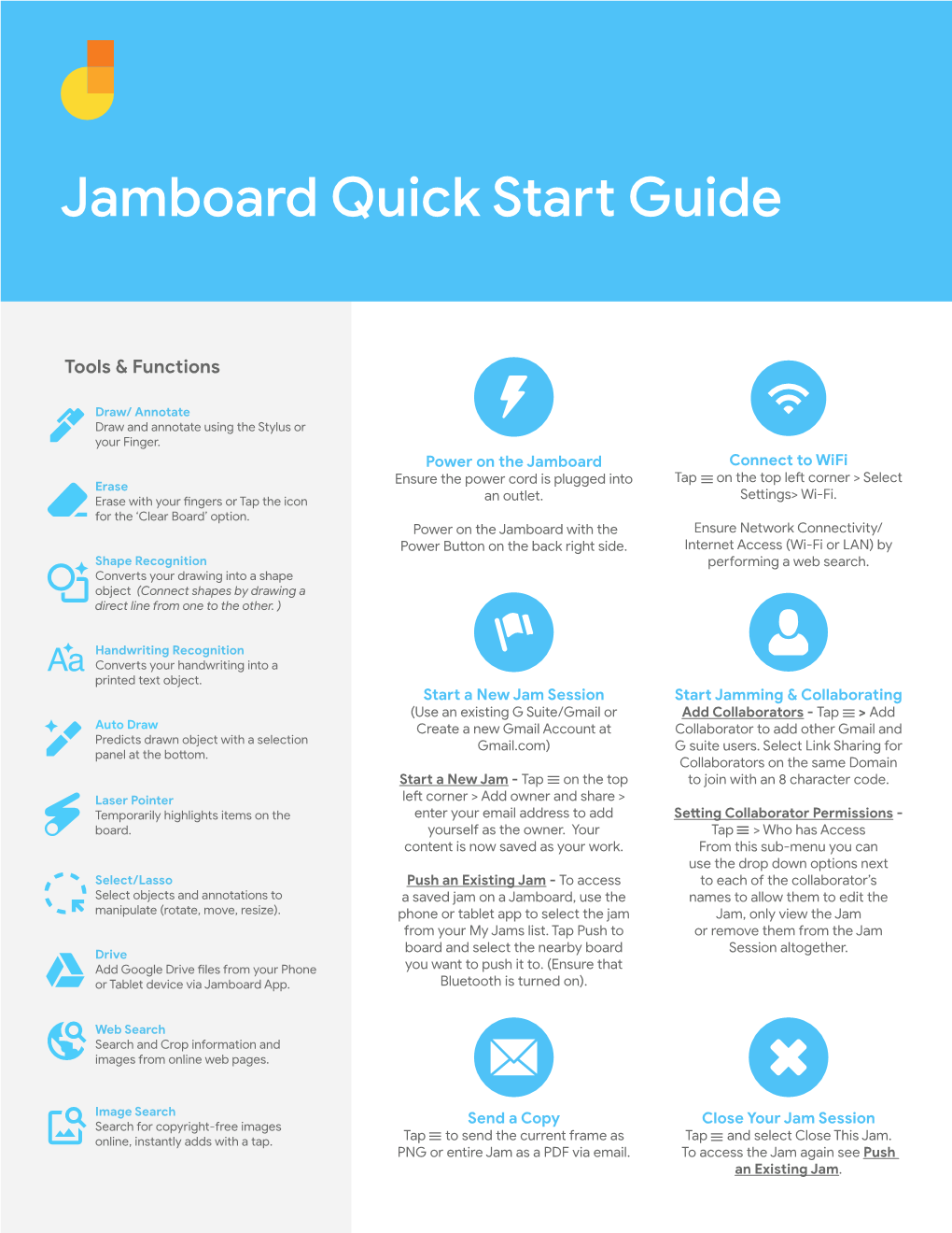 Jamboard Quick Start Guide