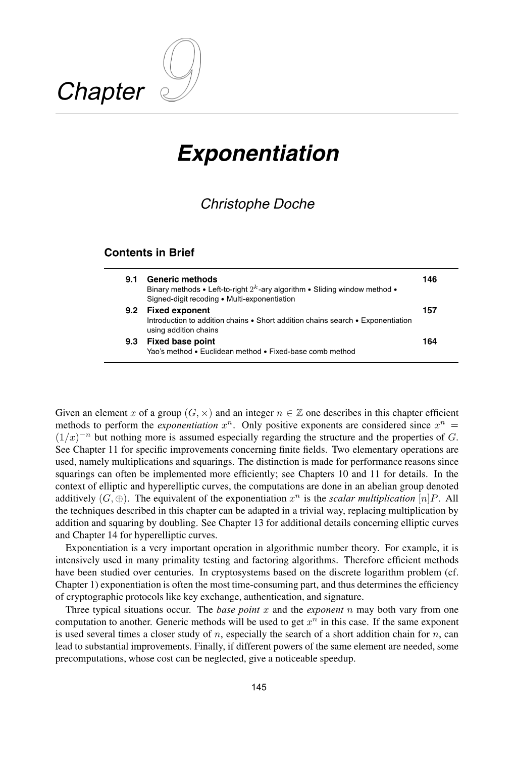 Exponentiation