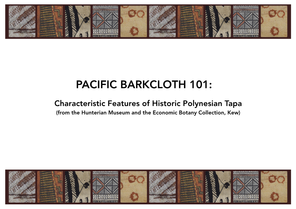 Pacific Barkcloth 101