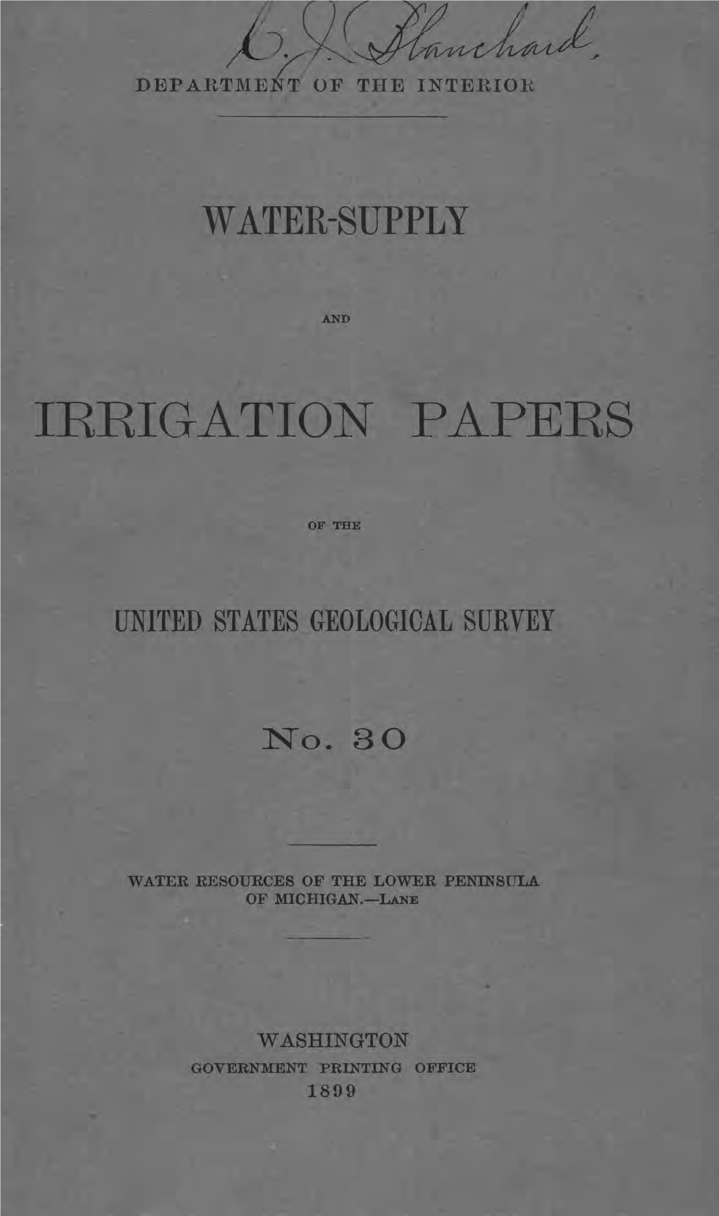 Irrigation Papers