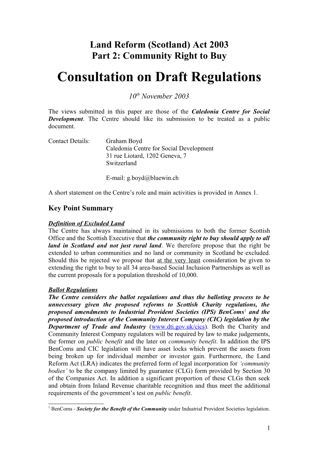 Land Reform (Scotland) Act 2003