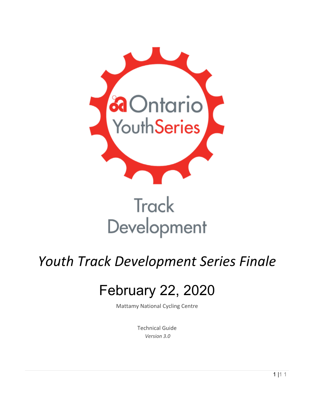 Youth Track Development Series Finale