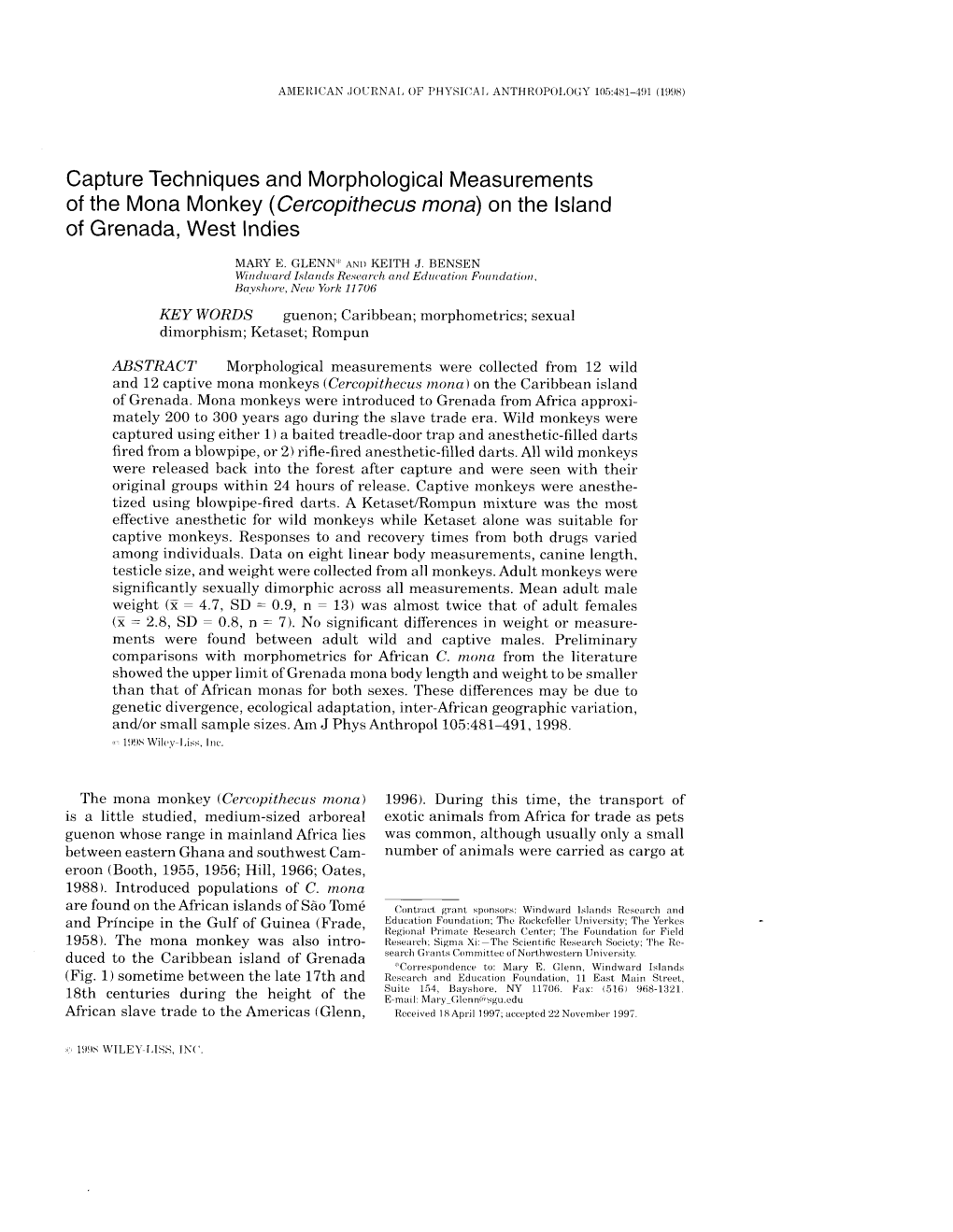 Capture Techniques and Morphological