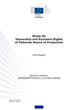 Study on Ownership and Exclusive Rights of Fisheries Means of Production