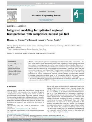Integrated Modeling for Optimized Regional Transportation with Compressed Natural Gas Fuel