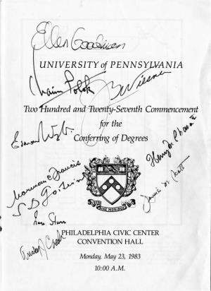 Commencement-Program-1983.Pdf