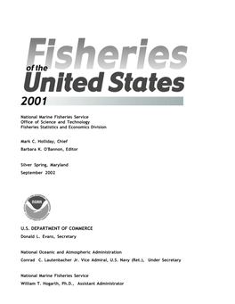 Fisheries of the United States, 2001