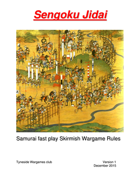 Samurai Skirmish Rules