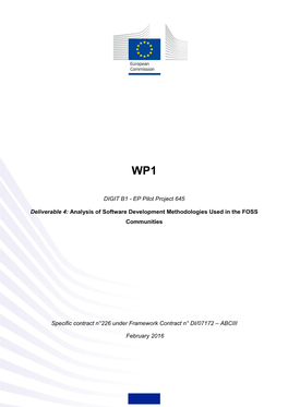 Deliverable 4: Analysis of Software Development Methodologies Used in the FOSS Communities