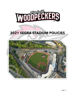 2021 Segra Stadium Policies