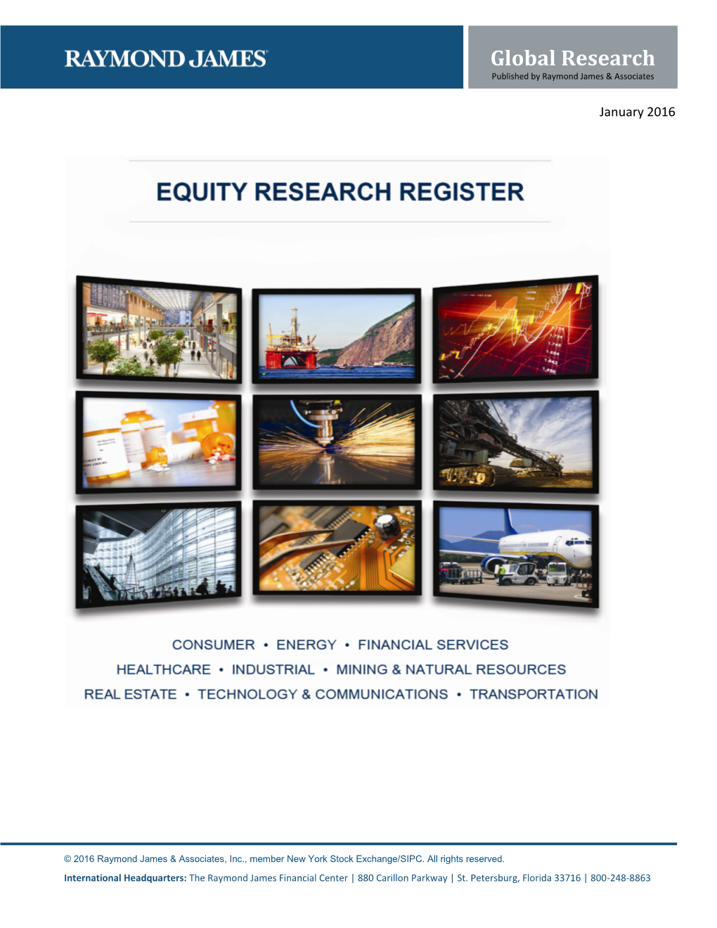 Global Research Published by Raymond James & Associates