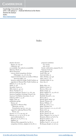 Cambridge University Press 978-1-108-49633-9 — Judicial Selection in the States Herbert M