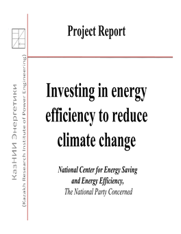 Investing in Energy Efficiency to Reduce Climate Change