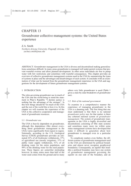 CHAPTER 13 Groundwater Collective Management Systems: the United States Experience