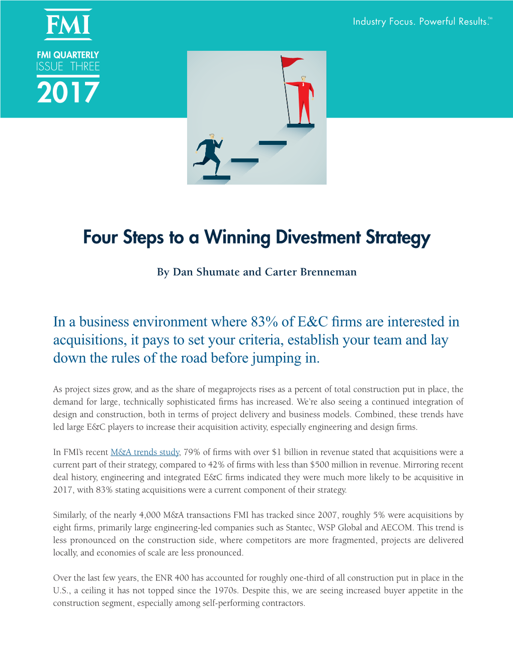 Four Steps to a Winning Divestment Strategy