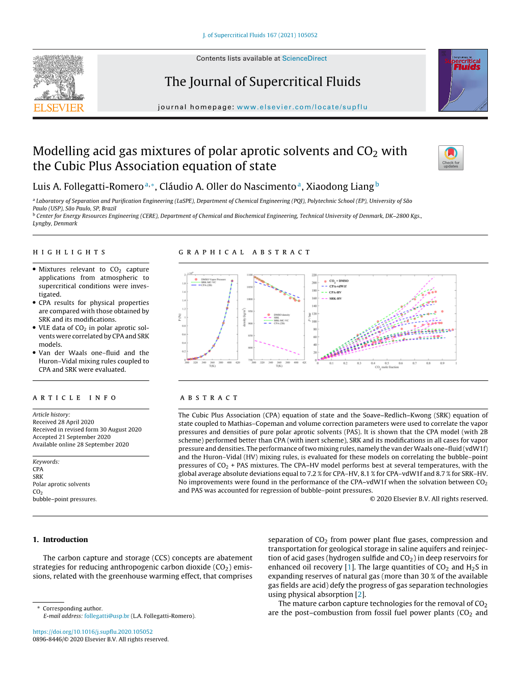 The Journal of Supercritical Fluids