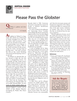 Please Pass the Globster