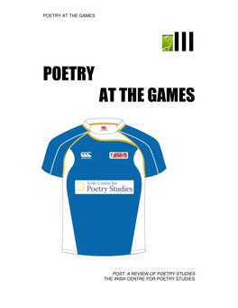 Poetry at the Games