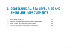 6. Geotechnical, Sea Level Rise and Shoreline Improvements