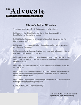 The Advocate November 2007