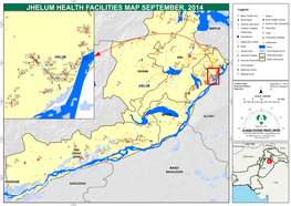 Jhelum Health Facilities Map September, 2014