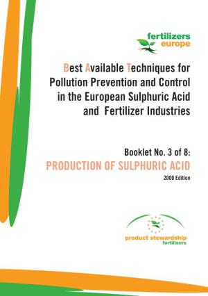 Pollution Prevention and Control in the European Sulphuric Acid and Fertilizer Industries