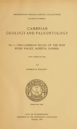 Cambrian Geology and Paleontology