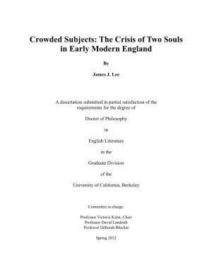 The Crisis of Two Souls in Early Modern England