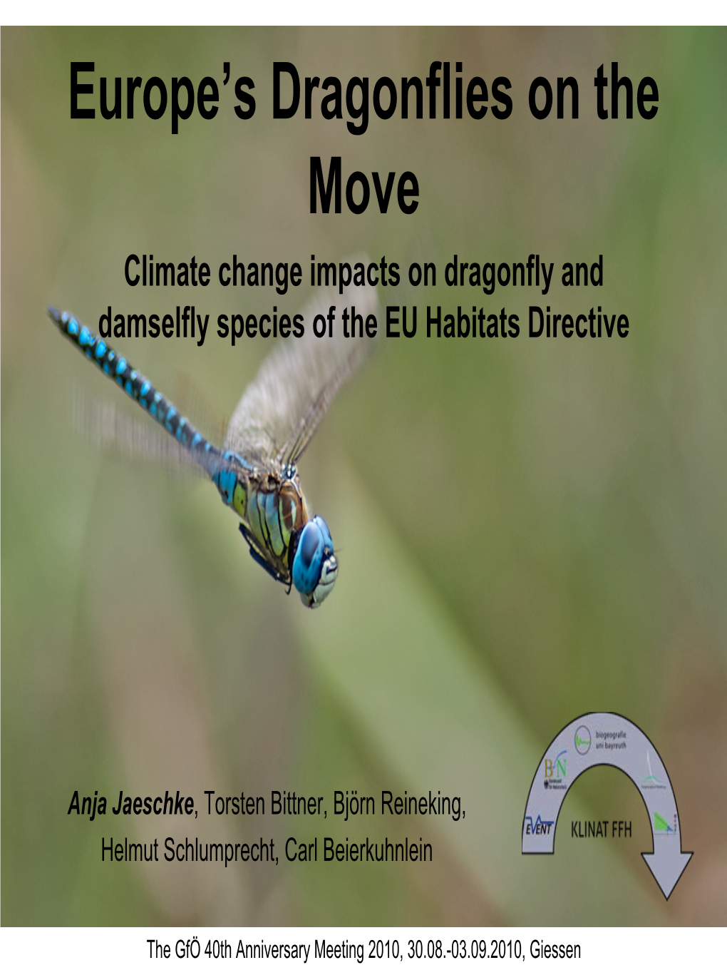 Europe's Dragonflies on the Move