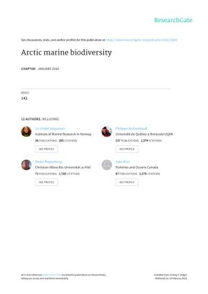 Arctic Marine Biodiversity