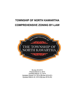 Township of North Kawartha Comprehensive Zoning By-Law