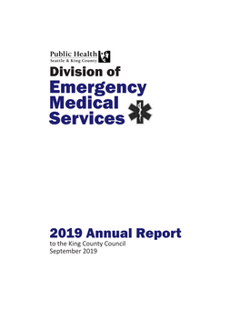 King County Emergency Medical Services, 2019 Annual Report