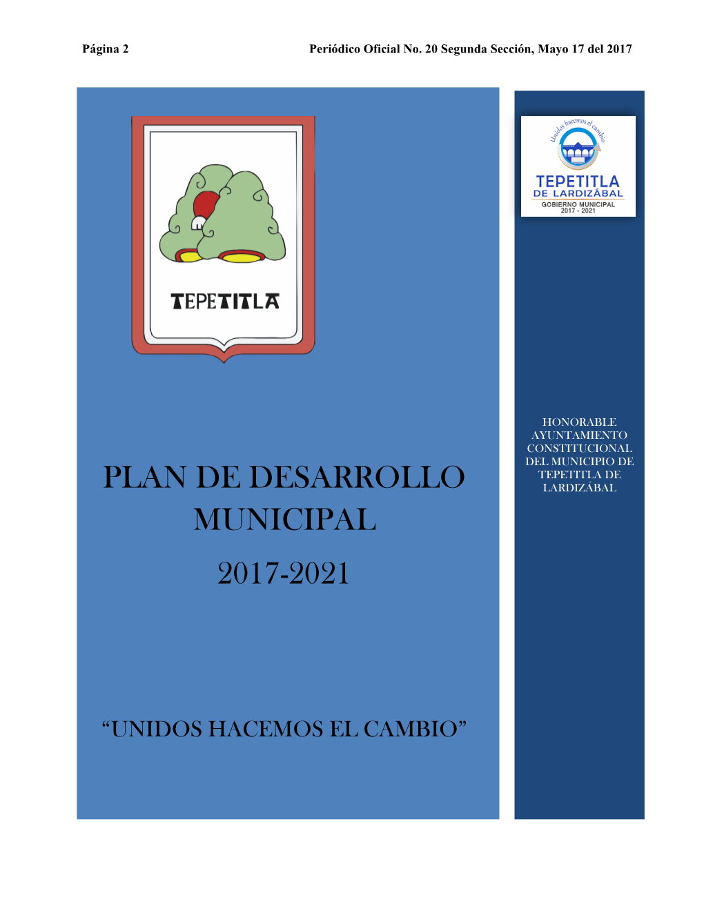 Plan De Desarrollo Municipal 2017-2021