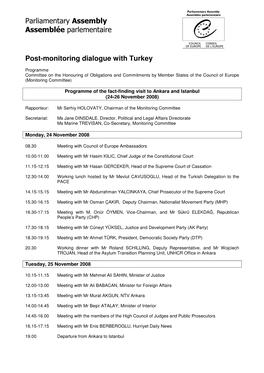 Parliamentary Assembly Assemblée Parlementaire