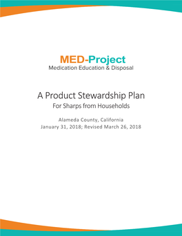 Copy of Approved MED-Project Product Stewardship Plan For