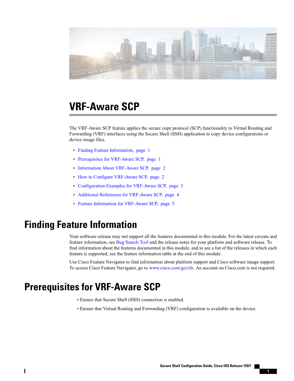 VRF-Aware SCP