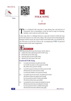 FOLK SONG Notes a Garhwali