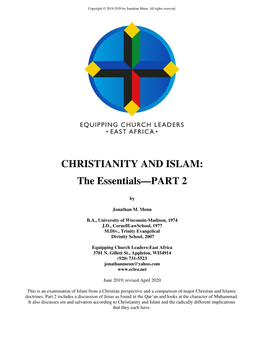CHRISTIANITY and ISLAM: the Essentials—PART 2