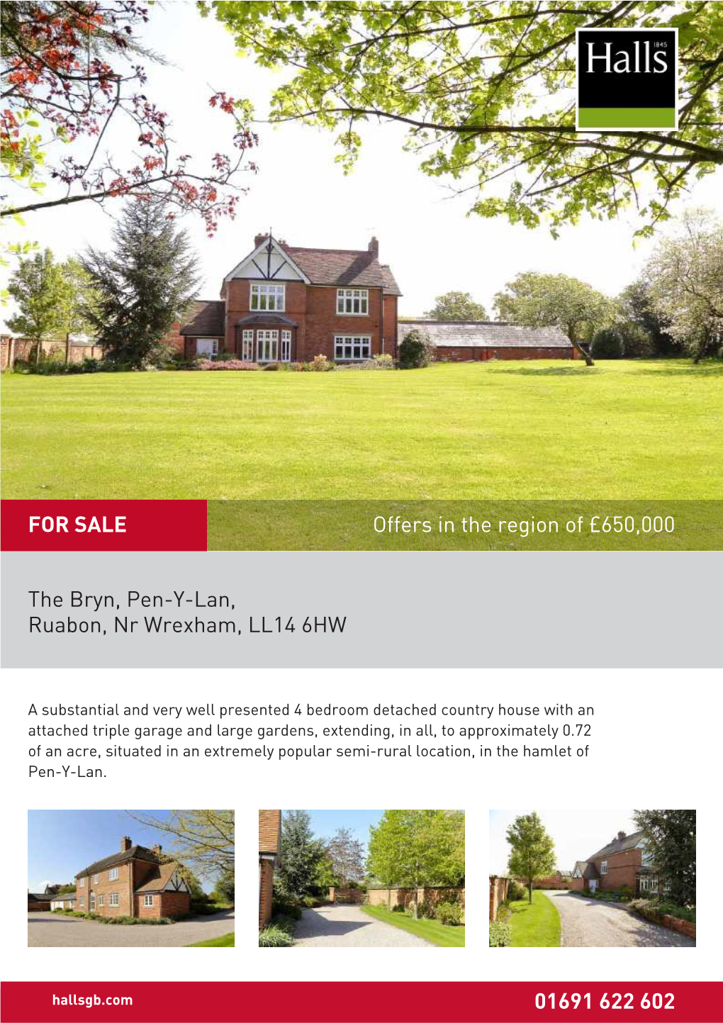 The Bryn, Pen-Y-Lan, Ruabon, Nr Wrexham, LL14 6HW