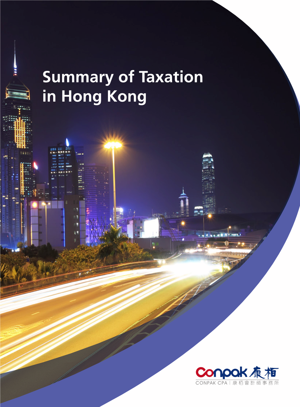 Summary of Taxation in Hong Kong CONTENTS