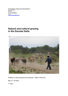 Natural and Cultural Grazing in the Danube Delta