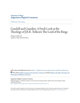 Gandalf and Guardini: a Fresh Look at the Theology of J.R.R
