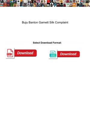 Buju Banton Garnett Silk Complaint